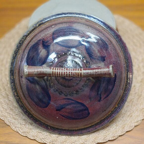 Vintage David Norton Handmade Pottery Vegetable/Seafood Steamer Signed - Picture 3 of 12